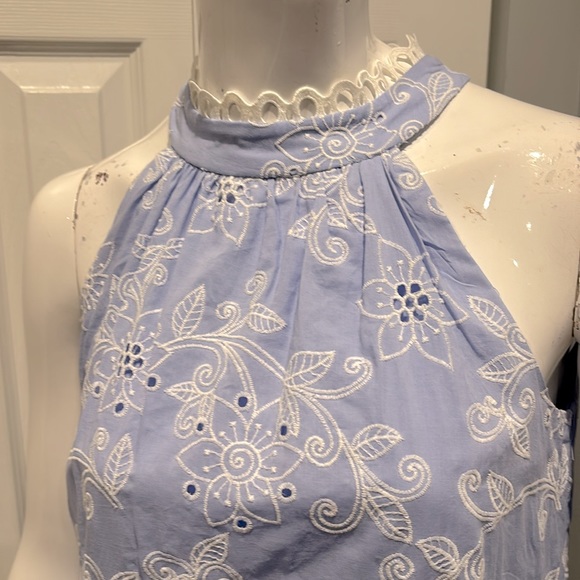 NWOT Eliza J cotton shift halter dress - Picture 3 of 10